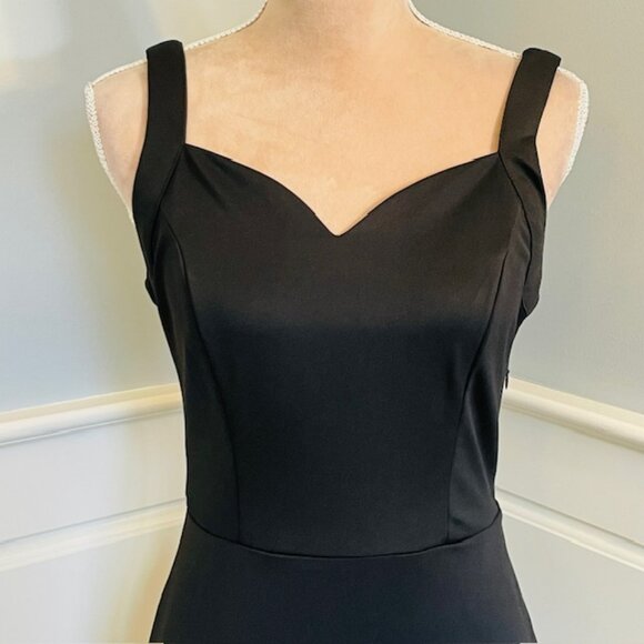 Grace Karin Black Ruffled Feminine Party Event Women's Maxi Dress NWT Size Small - Picture 3 of 11